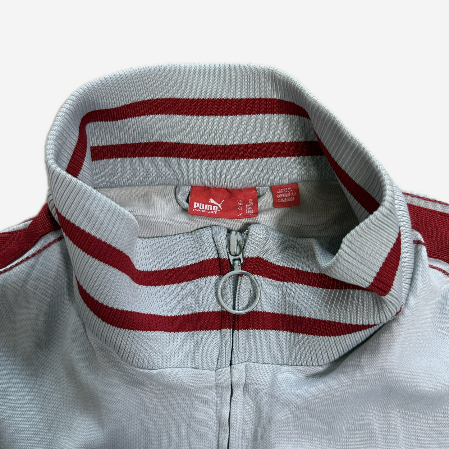 White Puma Stripe Track Jacket