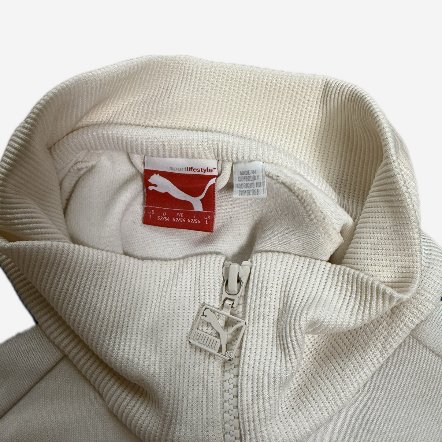 White Puma Blue Panel Track Jacket