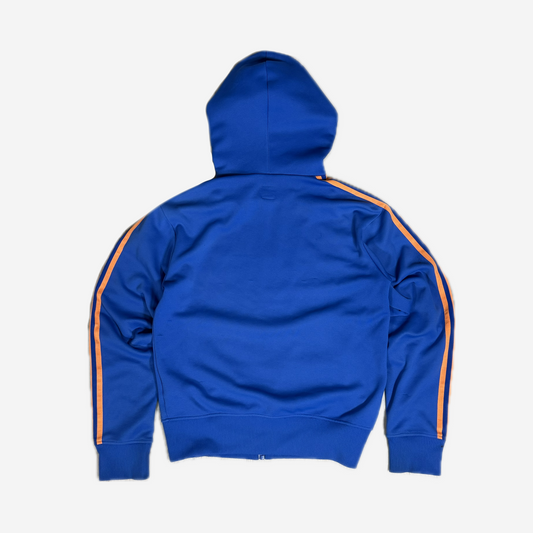 90s Blue Orange adidas Trefoil Zip Hoodie