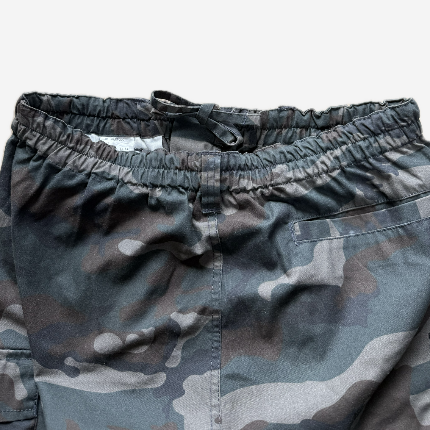 Black Camo Cargo Shorts