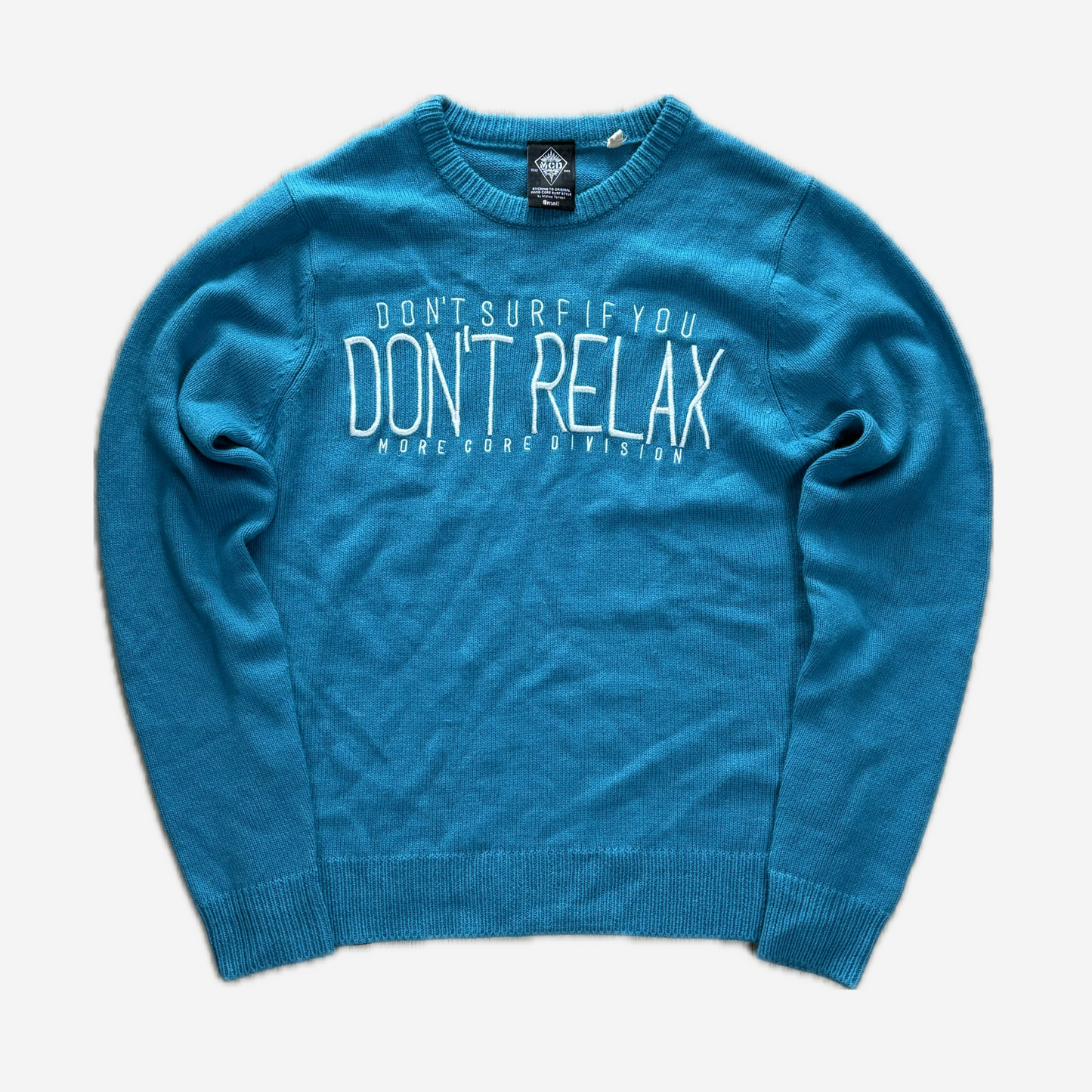 Turquoise Graphic Crewneck Knit Sweater