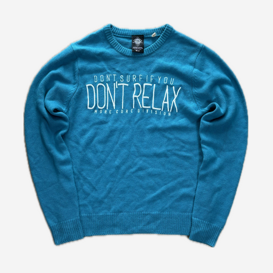Turquoise Graphic Crewneck Knit Sweater