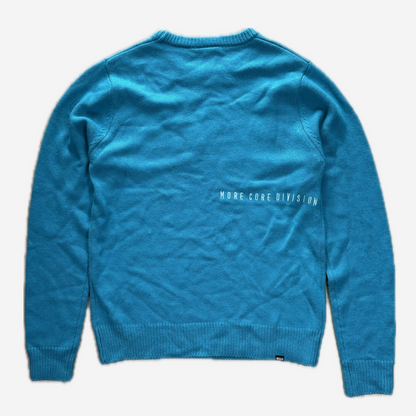 Turquoise Graphic Crewneck Knit Sweater