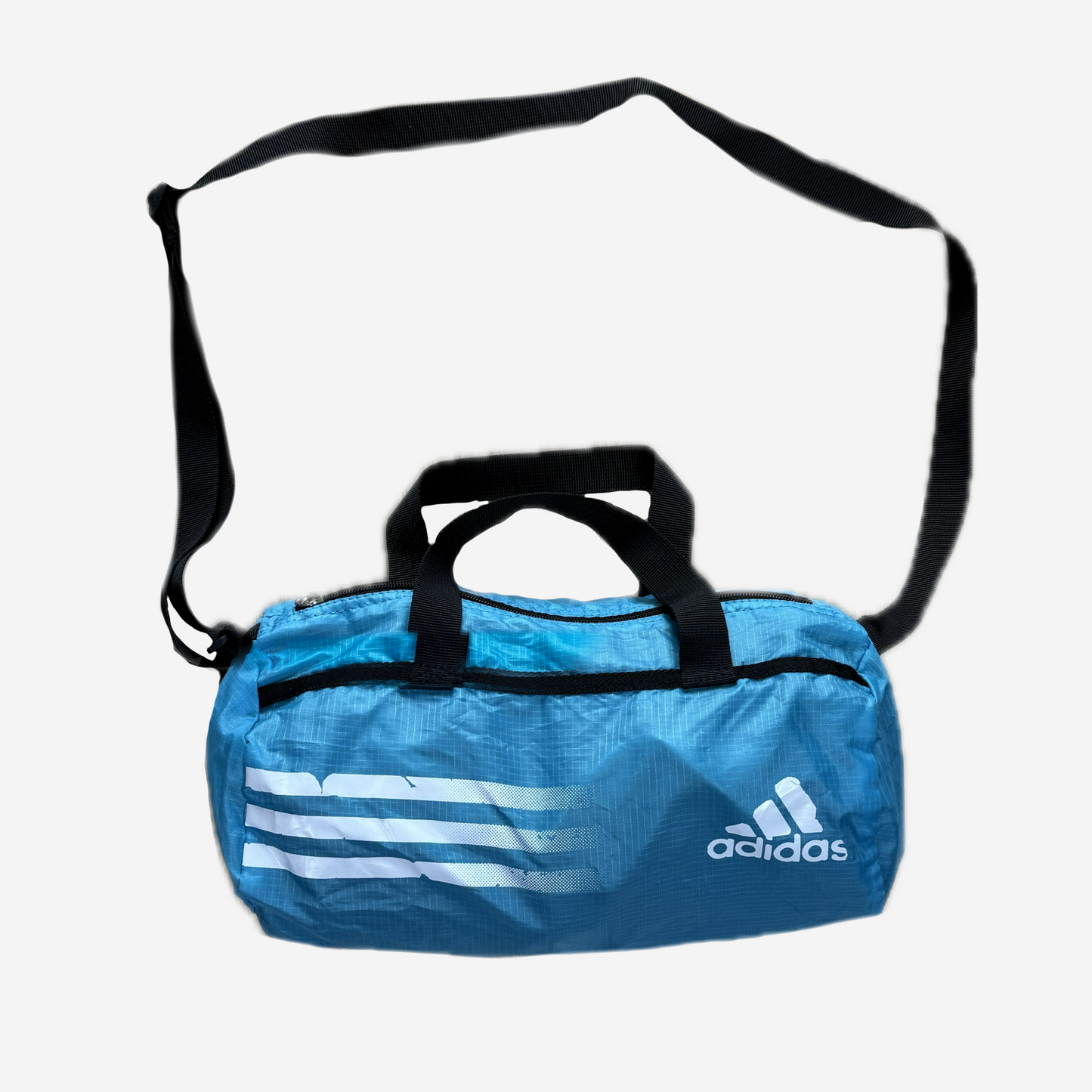 Blue adidas Logo Mini Duffle Bag