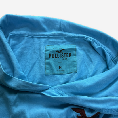 Sky Blue Hollister Logo Hoodie