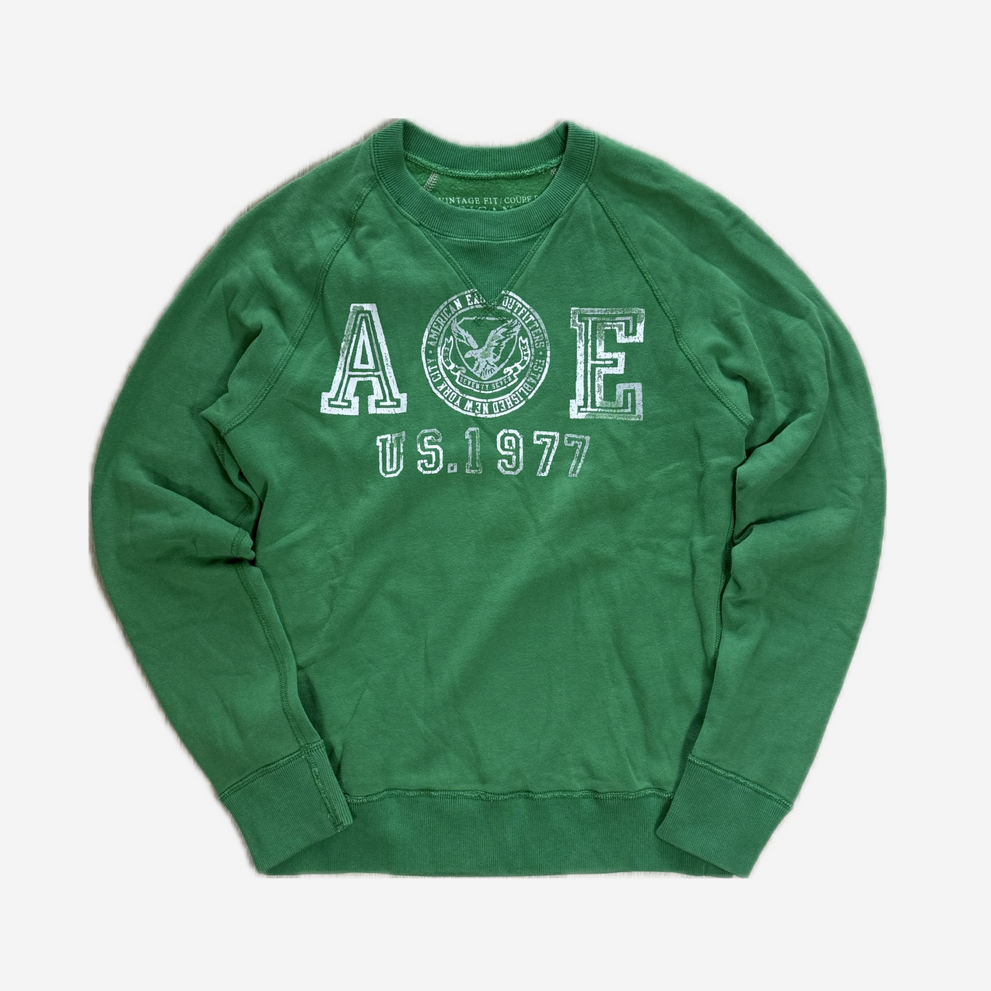 Green A&E 1977 Logo Crewneck Sweatshirt