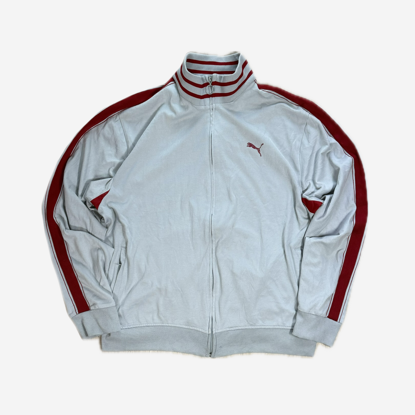 White Puma Stripe Track Jacket