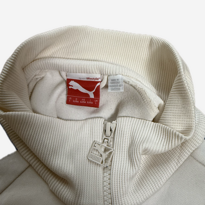 White Puma Blue Panel Track Jacket