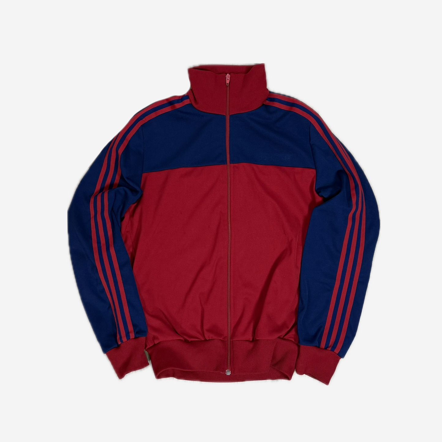 Red Navy adidas Three-Stripe Track Jacket