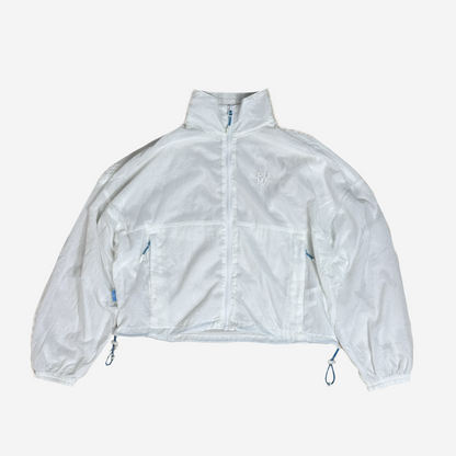 Puma White Cropped Nylon Jacket