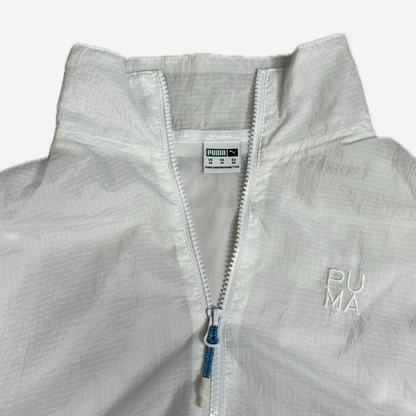 Puma White Cropped Nylon Jacket