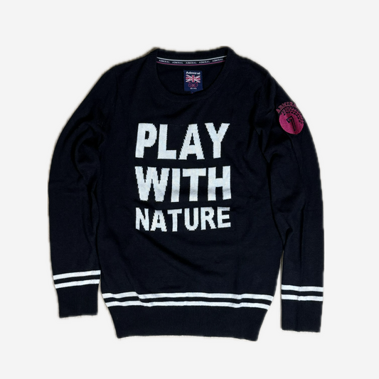 Admiral Black “Play With Nature” Knit Sweater