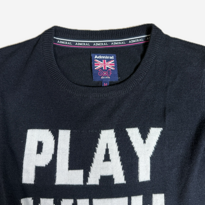 Admiral Black “Play With Nature” Knit Sweater