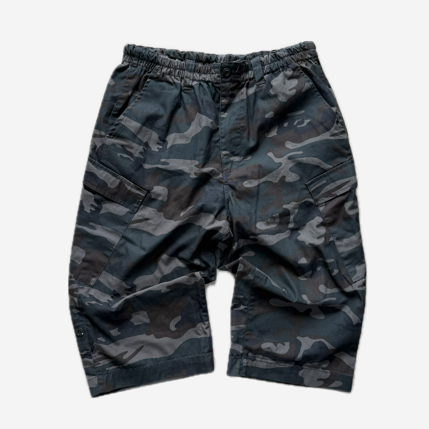 Black Camo Cargo Shorts
