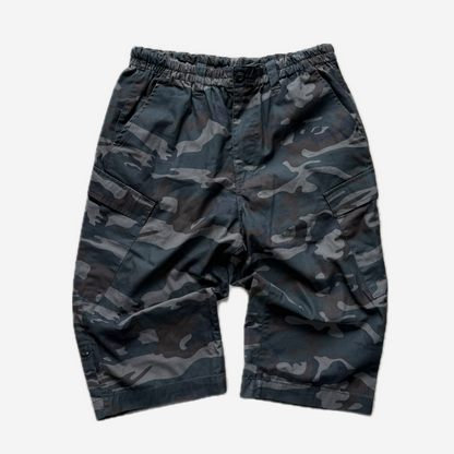 Black Camo Cargo Shorts