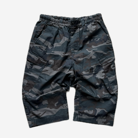 Black Camo Cargo Shorts