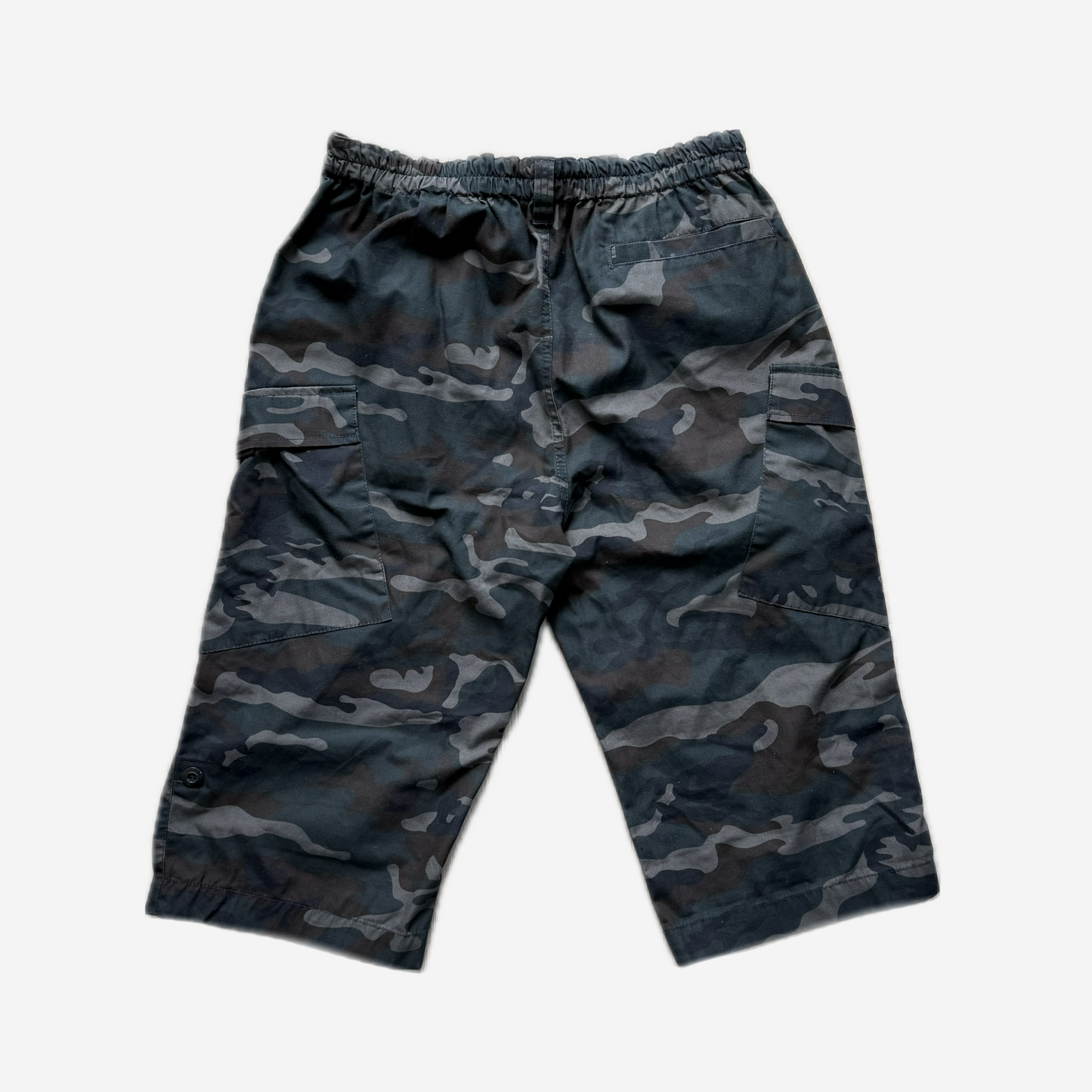 Black Camo Cargo Shorts