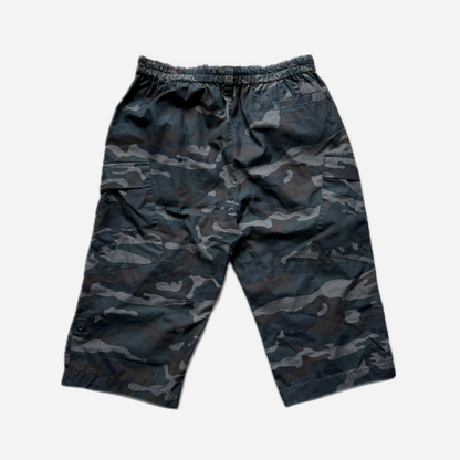 Black Camo Cargo Shorts