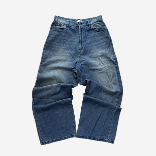 Washed Denim Pants