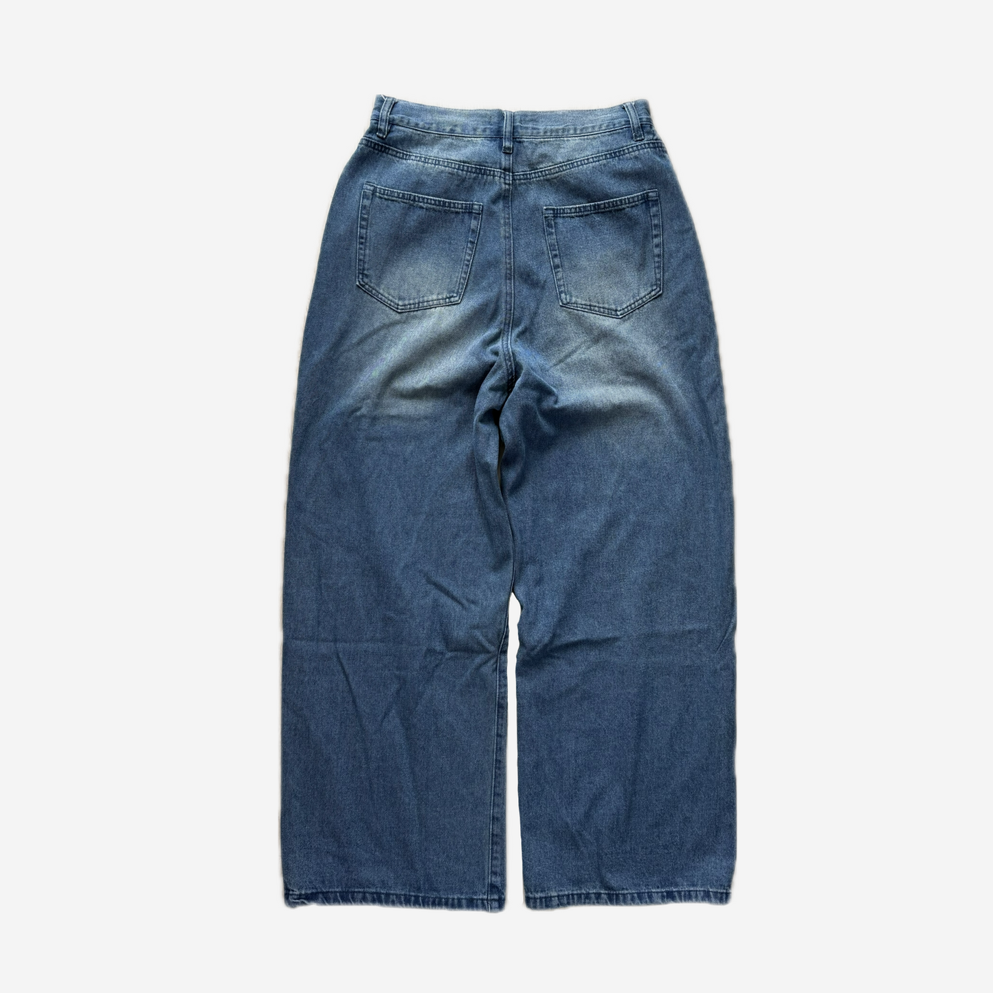 Washed Denim Pants